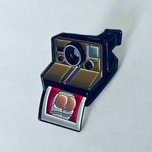 Retro Camera Enamel Pin, NWT